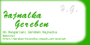 hajnalka gereben business card